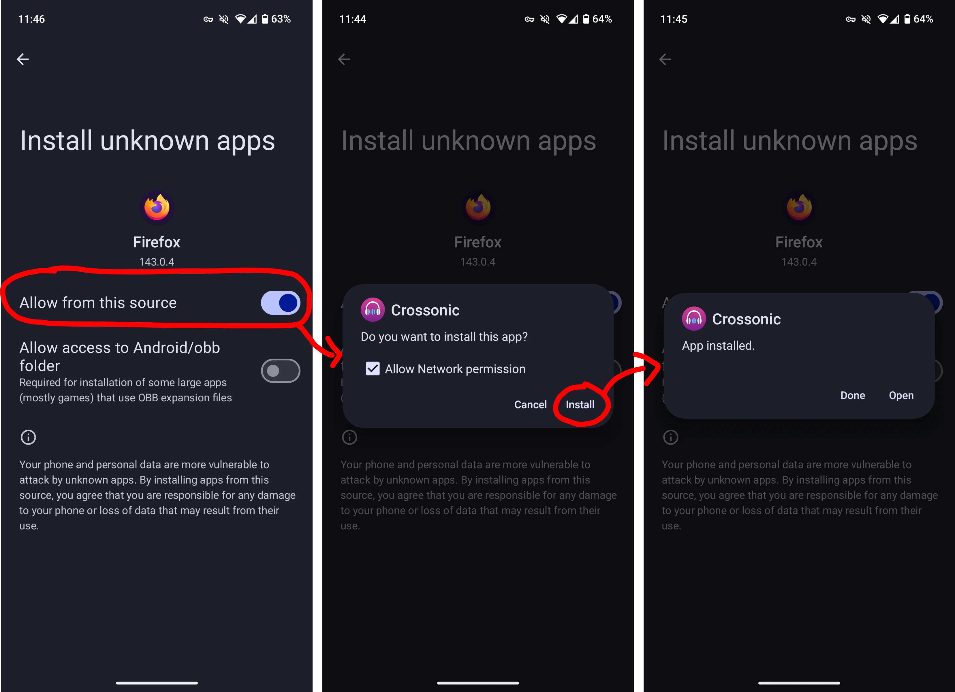 Screenshot install instructions 2