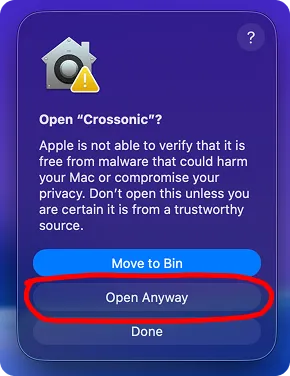 Screenshot of dialog